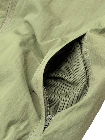 Nylon Quarter Zip Up Pullover