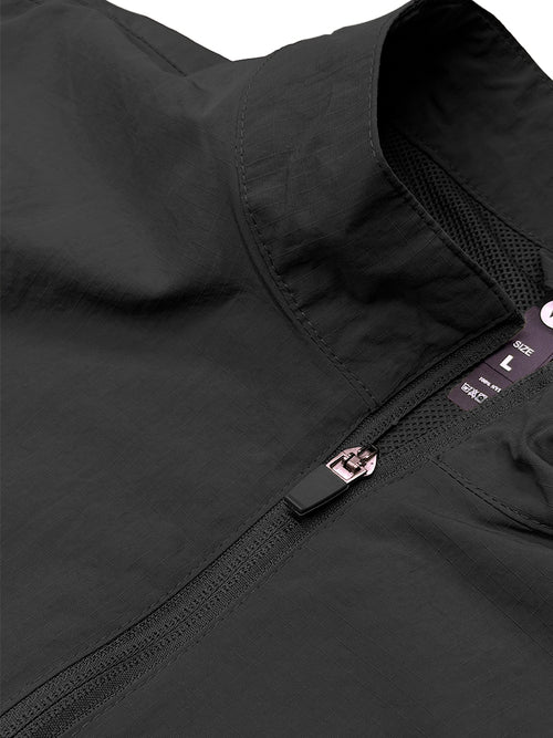 Nylon Quarter Zip Up Pullover