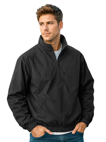 Nylon Quarter Zip Up Pullover