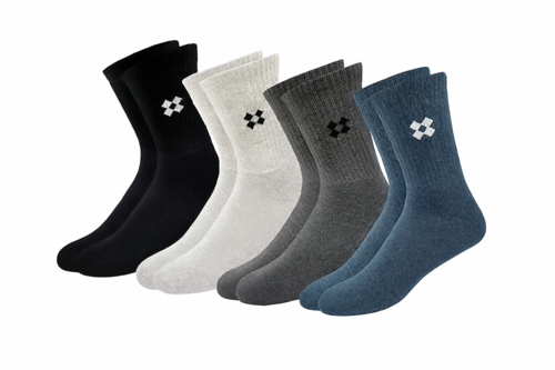 Men Ankle Length Cotton Blend Socks | Pack of 4 | Multicolor | D33